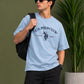 Horse Rider Emblem Graphic Oversized T-Shirt