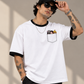 Anime Pocket Graphic Oversized T-Shirt
