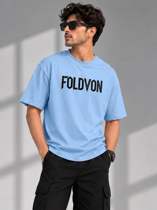 Block Lettering FOLDVON Oversized T-Shirt