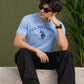 Horse Rider Emblem Graphic Oversized T-Shirt