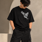 Sketch Eagle Graphic Oversized T-Shirt