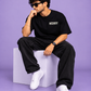 Money Typography Back Print Oversized T-Shirt