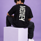 Money Typography Back Print Oversized T-Shirt