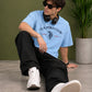 Horse Rider Emblem Graphic Oversized T-Shirt