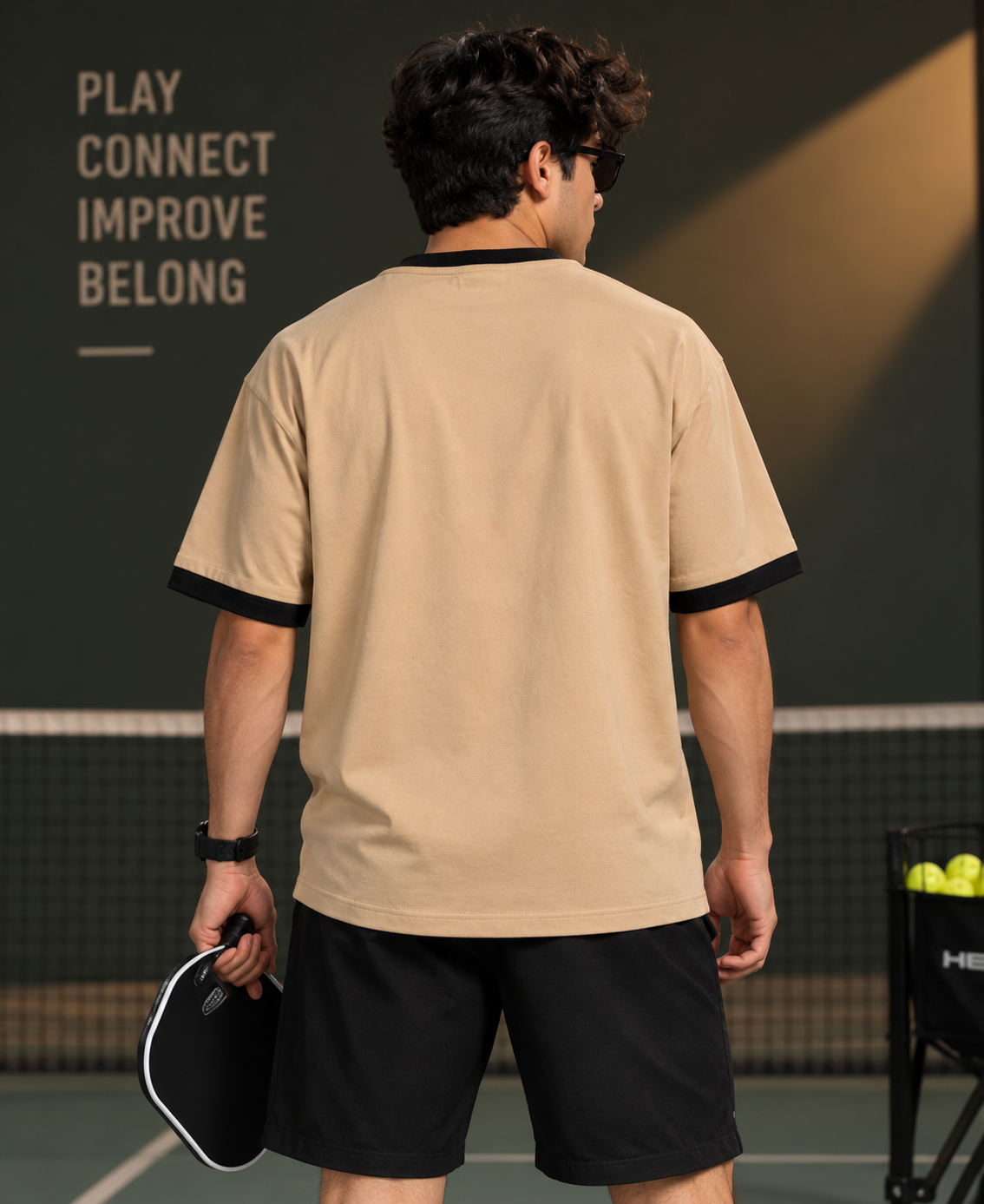 Pickleball Club Graphic Oversized T-Shirt