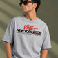 New York Script Graphic Oversized T-Shirt