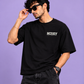 Money Typography Back Print Oversized T-Shirt