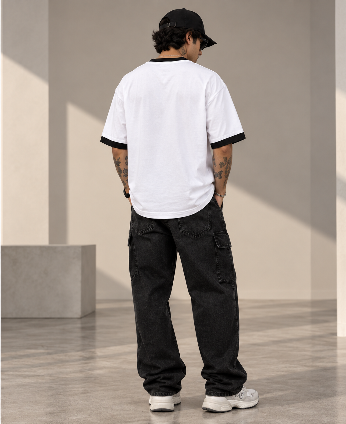 Anime Pocket Graphic Oversized T-Shirt