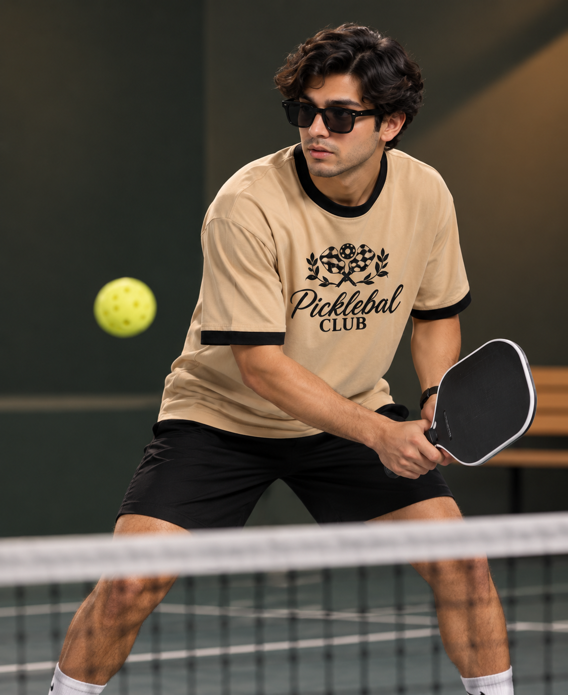 Pickleball Club Graphic Oversized T-Shirt