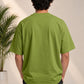 Monster Eye Anime Graphic Oversized T-Shirt - Lime Green