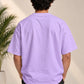 Monster Eye Anime Graphic Oversized T-Shirt - Lavender