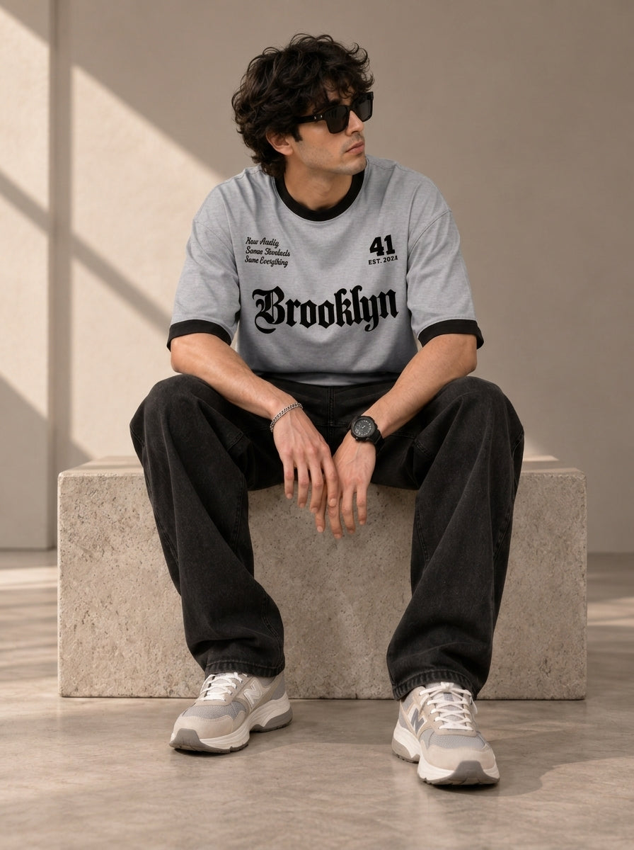 Brooklyn Graphic Oversized T-Shirt
